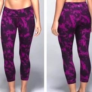 Lululemon Wunder Under Ii Tye Dye Crop Leggings - image 1